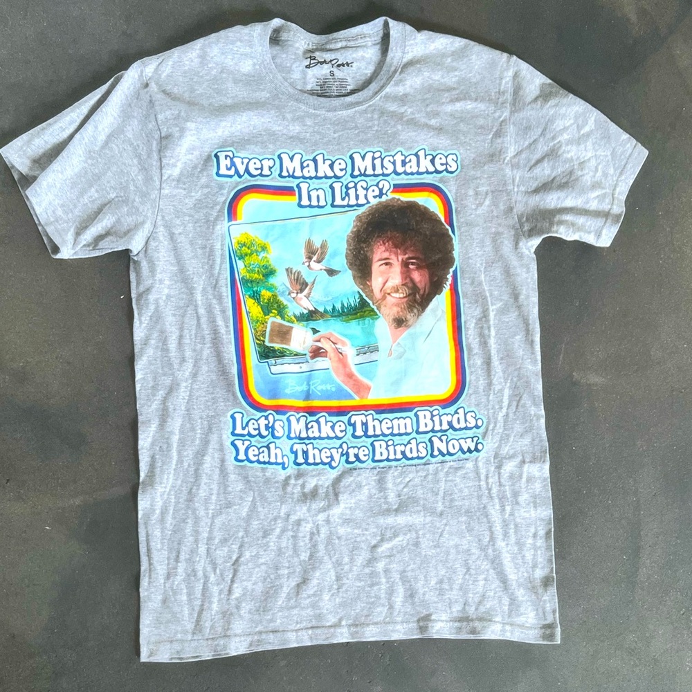 Bob Ross art life advice inspirational quote t-shirt